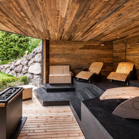 The sauna oasis of our well-being hotel in Toblach