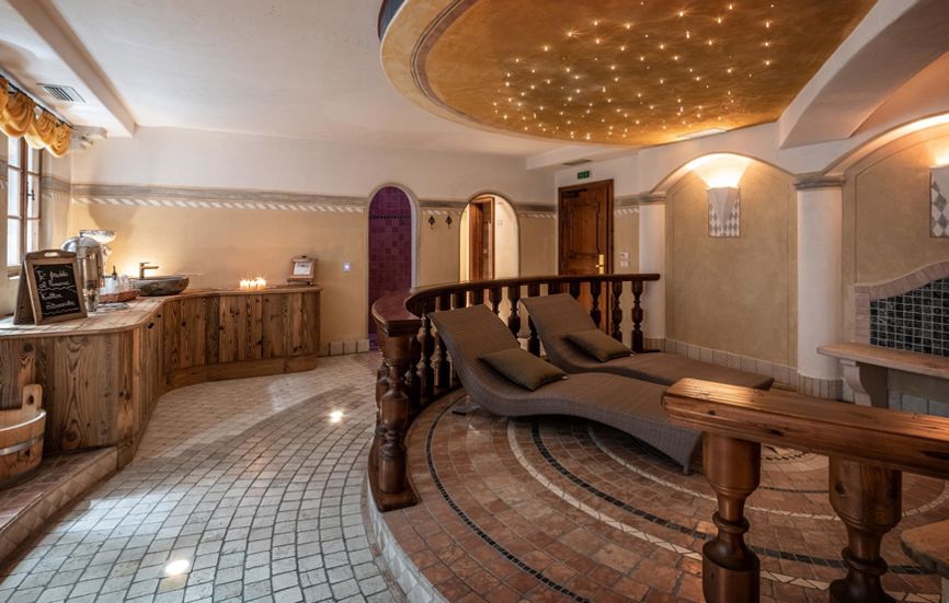 One of the relaxation areas of the spa