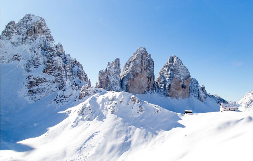 The Three Peaks in Winter - Winter vacation in Toblach