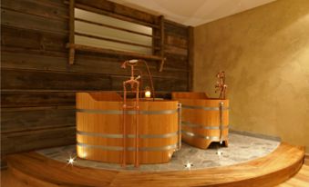 Vasche in larice per due persone