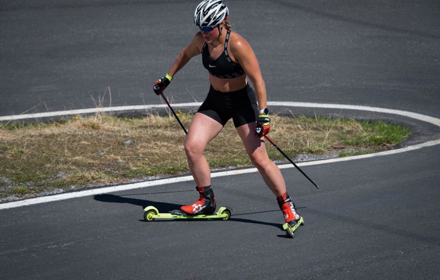 Dobbiaco in estate: Roller skating