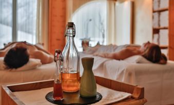 Paarmassage in unserem Wellnesshotel in Toblach