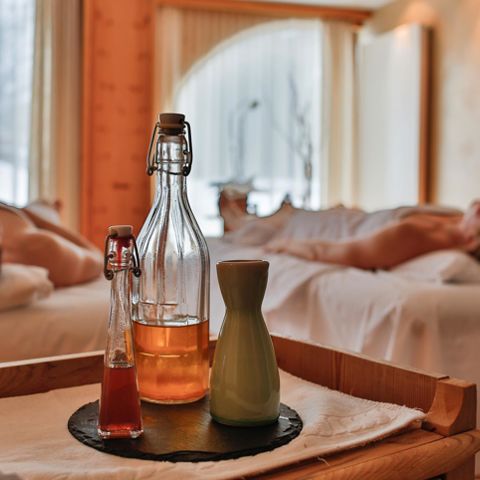 Paarmassage in unserem Wellnesshotel in Toblach