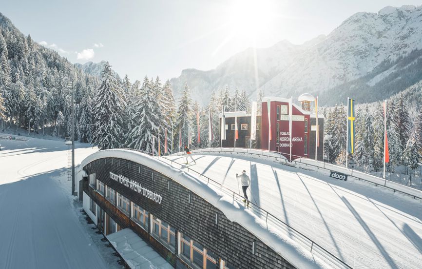 Cross-Country Skiing in Toblach