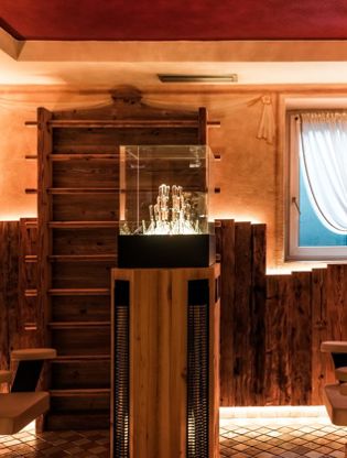 La cabina per inalazioni saline del nostro hotel benessere a Dobbiaco