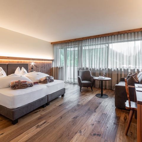 Doppelzimmer Landro Lodge in Toblach