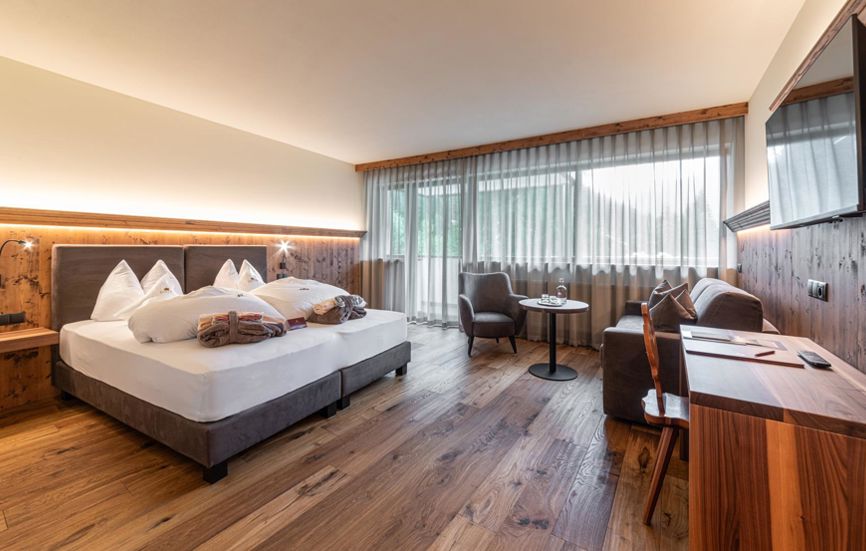 Doppelzimmer Landro Lodge in Toblach