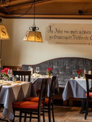 In einer der Stuben unseres Restaurants in Toblach